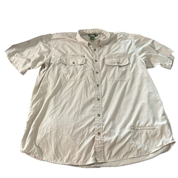 Cabela's Cream Casual Button Down Shirt - Picture 1 of 3